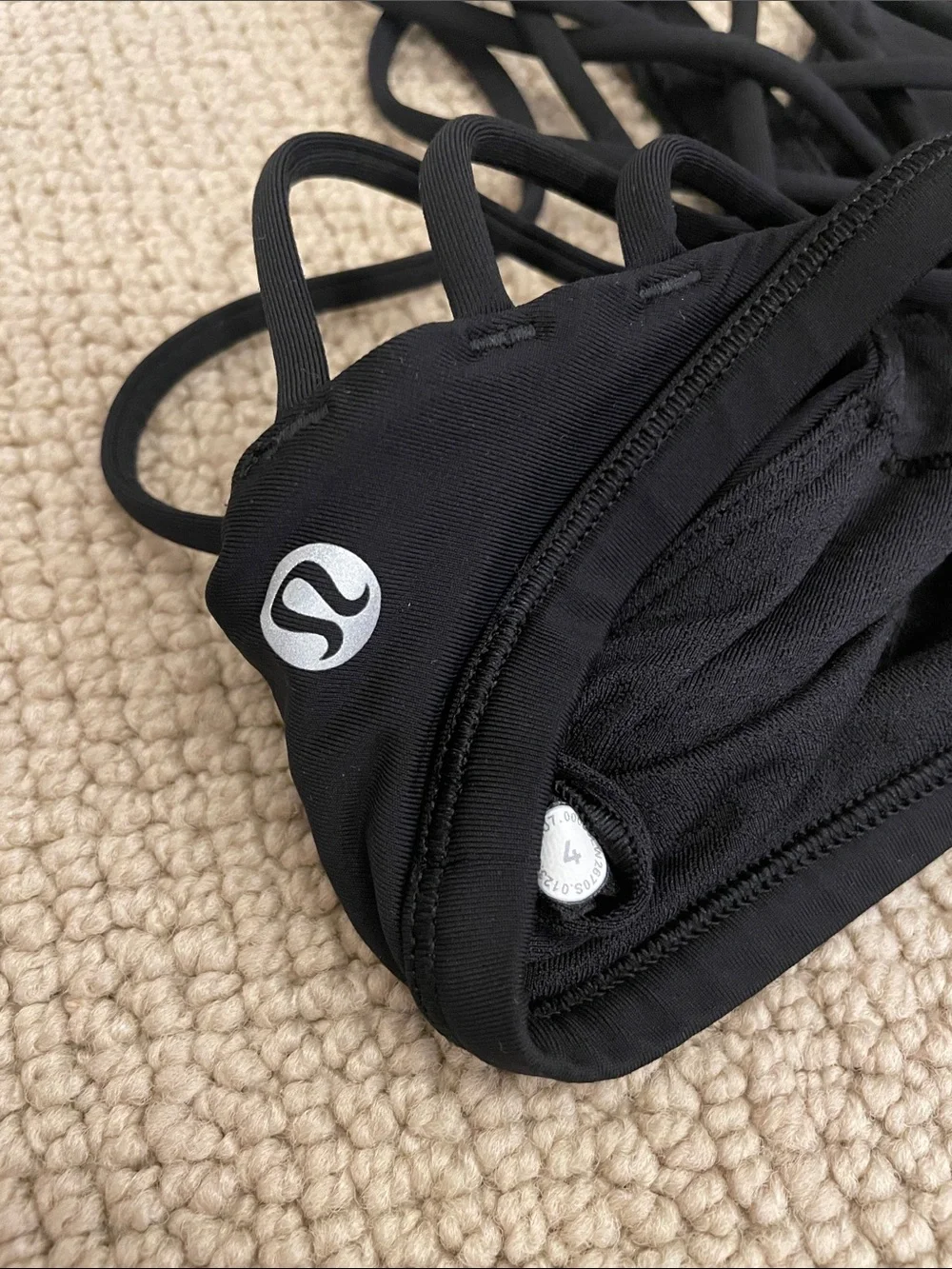 Bundle of 3 - Lululemon and Alo - Black Sports Bras - Sz 4